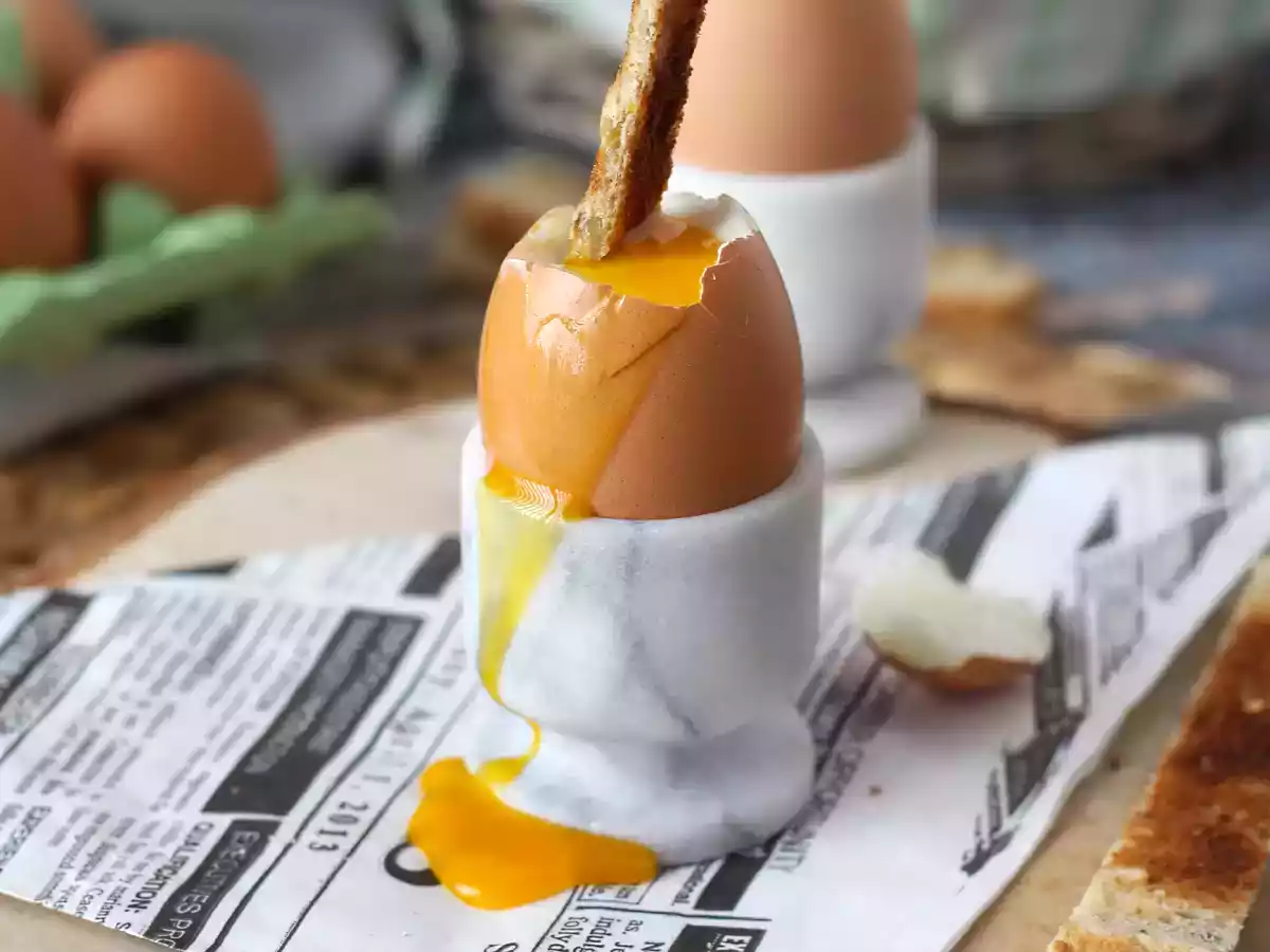 Ou fiert moale la Air fryer - poza 4