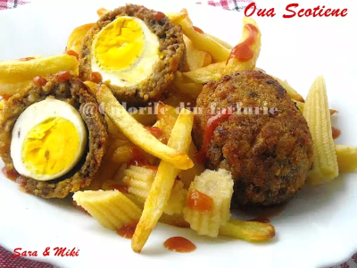 Oua Scotiene cu cartofi pai - poza 2