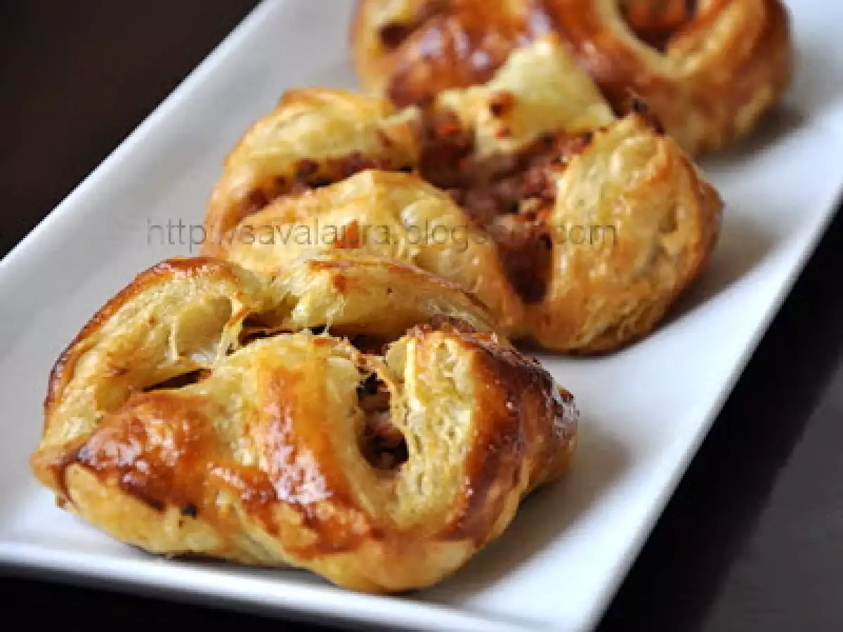 Pachetele cu umplutura de carne si morcovi