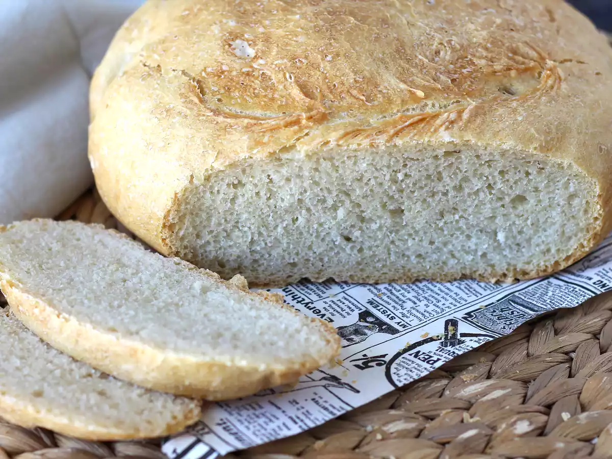 Pain cocotte - Pâine în cratița de fontă emailată - poza 4