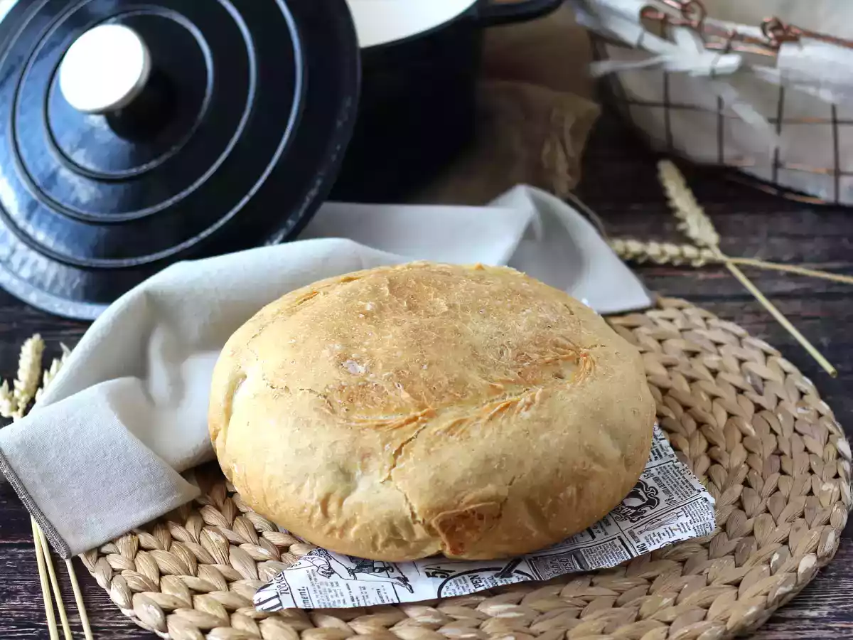 Pain cocotte - Pâine în cratița de fontă emailată - poza 5