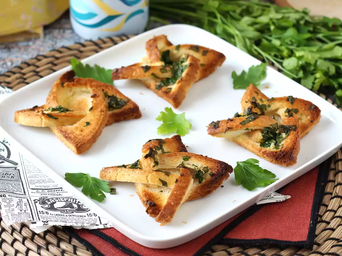 Pâine cu usturoi în stil stea - poza 2