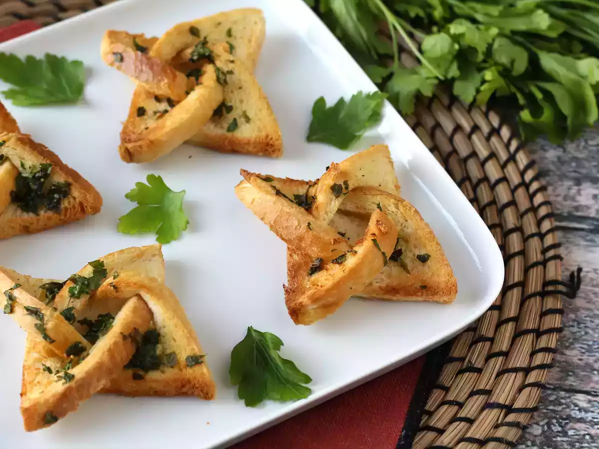 Pâine cu usturoi în stil stea - poza 4