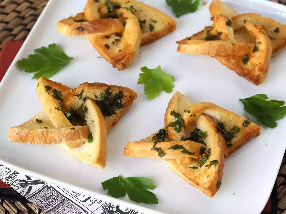 Pâine cu usturoi în stil stea - poza 6