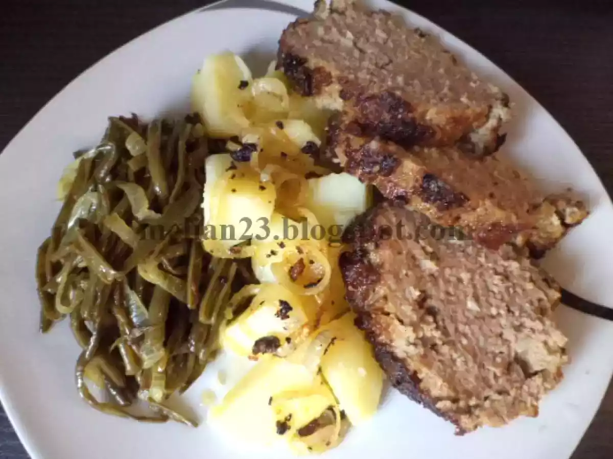 Paine de carne tocata ( varianta fara cuptor ) / Gehaktbrood - poza 2