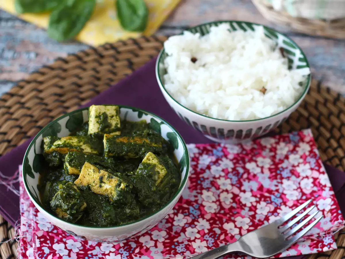 Palak tofu: curry indian cu spanac și tofu - poza 2