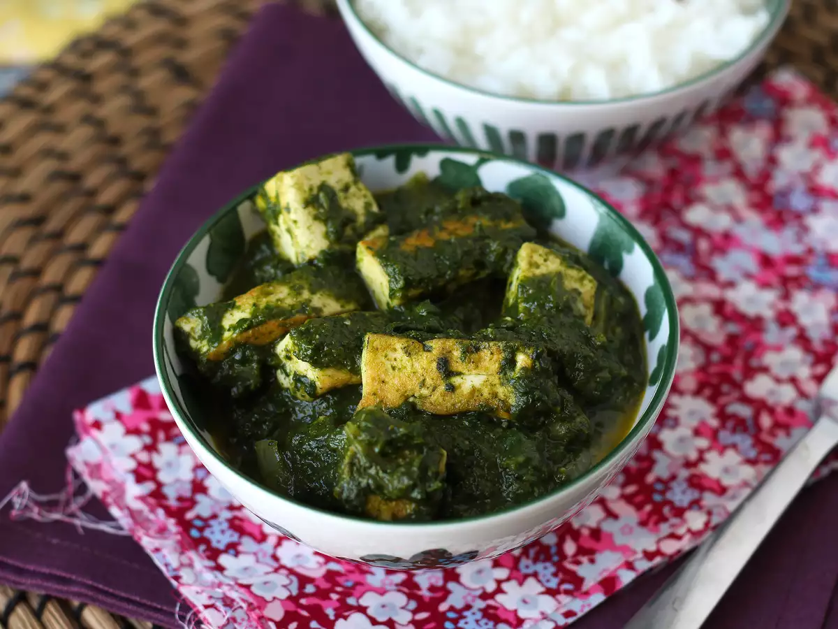 Palak tofu: curry indian cu spanac și tofu - poza 3