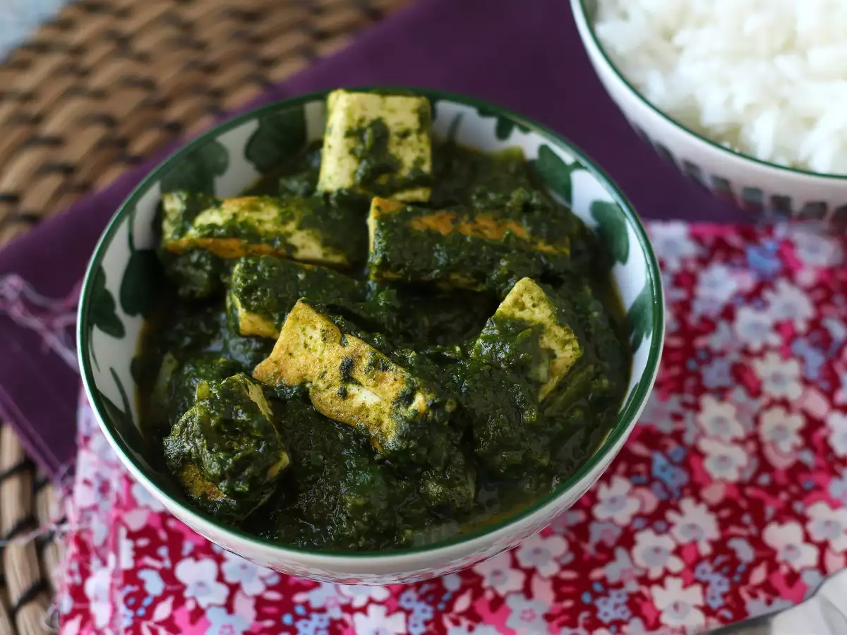 Palak tofu: curry indian cu spanac și tofu - poza 4