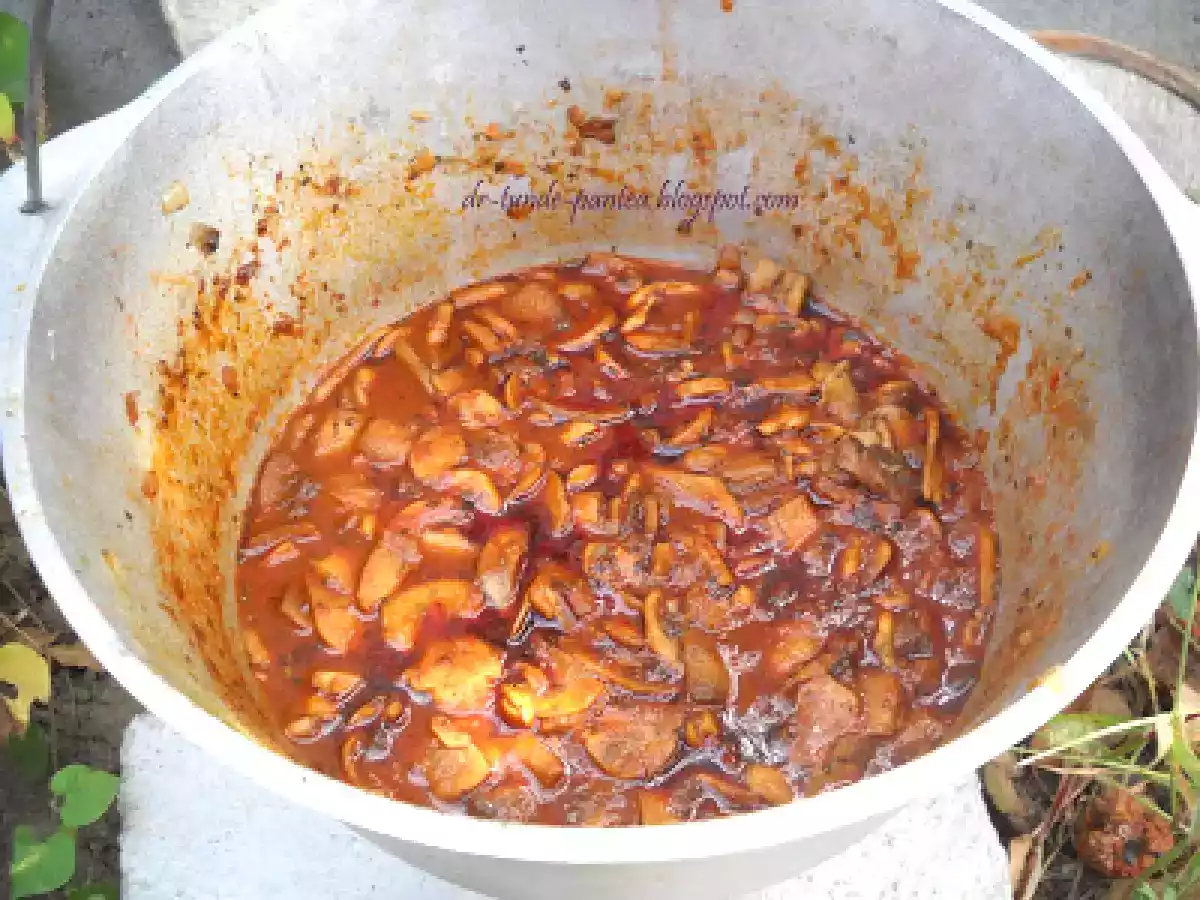 Papricas de ciuperci cu cartofi natur - poza 2