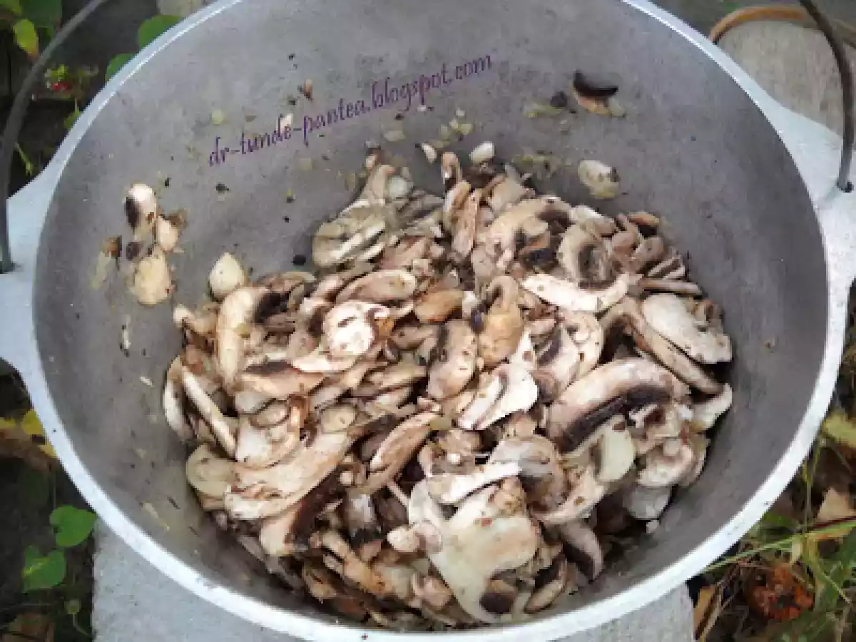 Papricas de ciuperci cu cartofi natur - poza 3