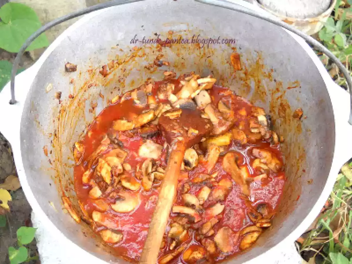 Papricas de ciuperci cu cartofi natur - poza 4