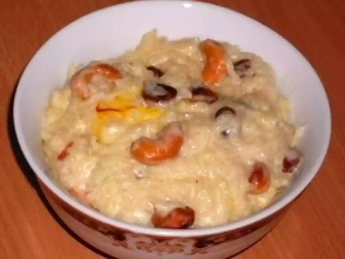 Paramannam (Orez cu lapte, stafide si caju)