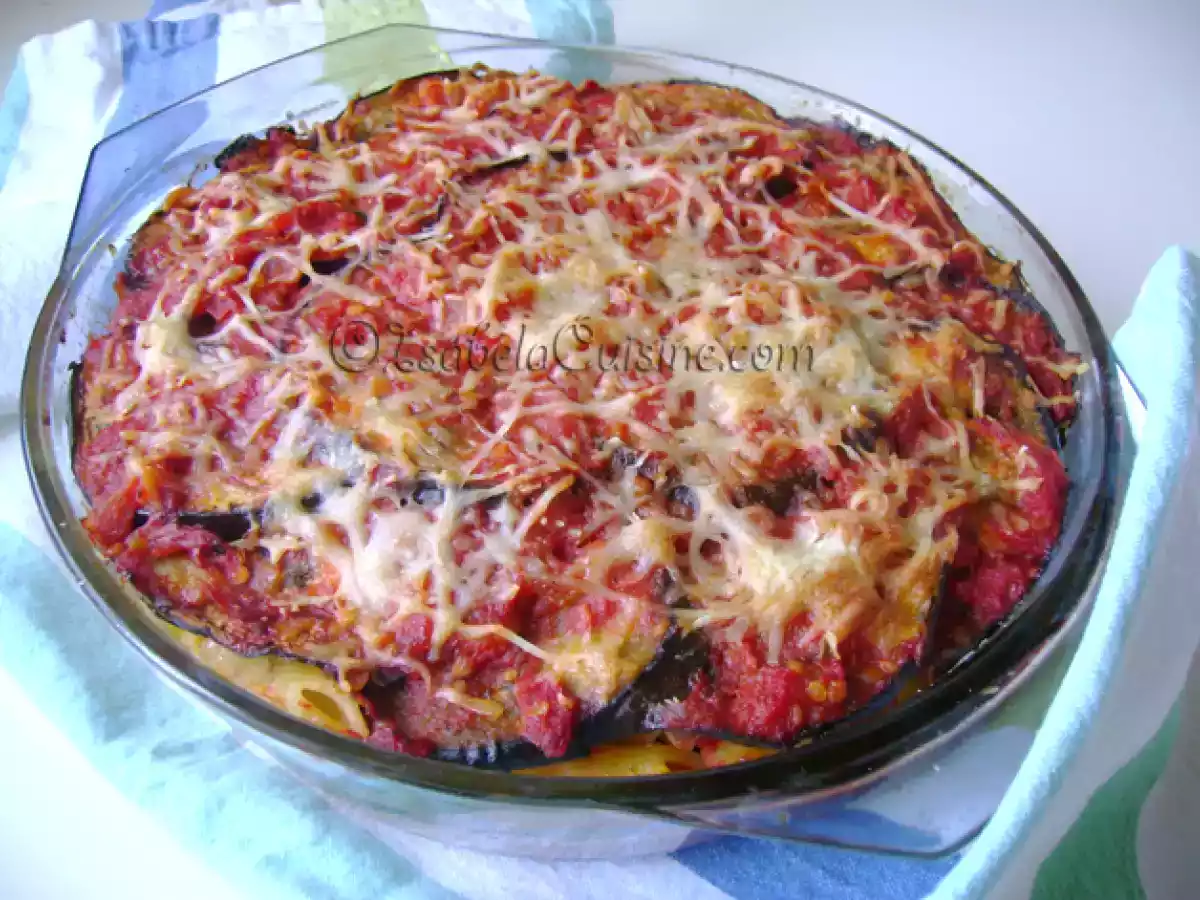 Parmigiana di pasta e melanzane (Parmigiana de paste si vinete) - poza 2