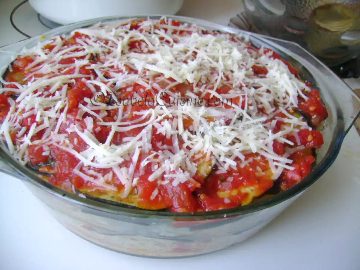 Parmigiana di pasta e melanzane (Parmigiana de paste si vinete) - poza 3