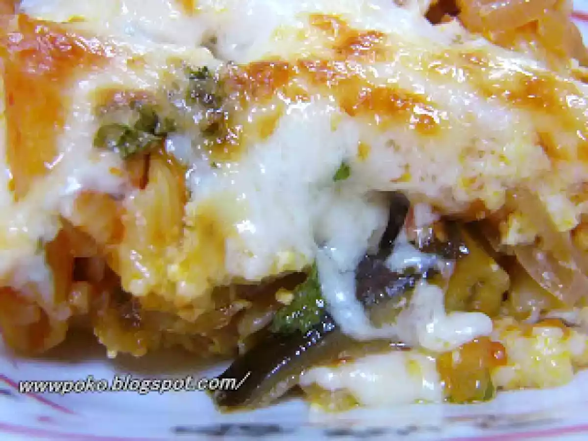 Paste cu cascaval si vinete la cuptor