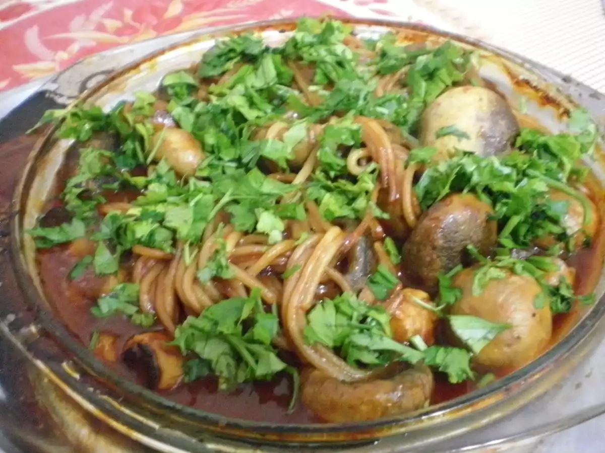 Paste cu ciuperci la cuptor