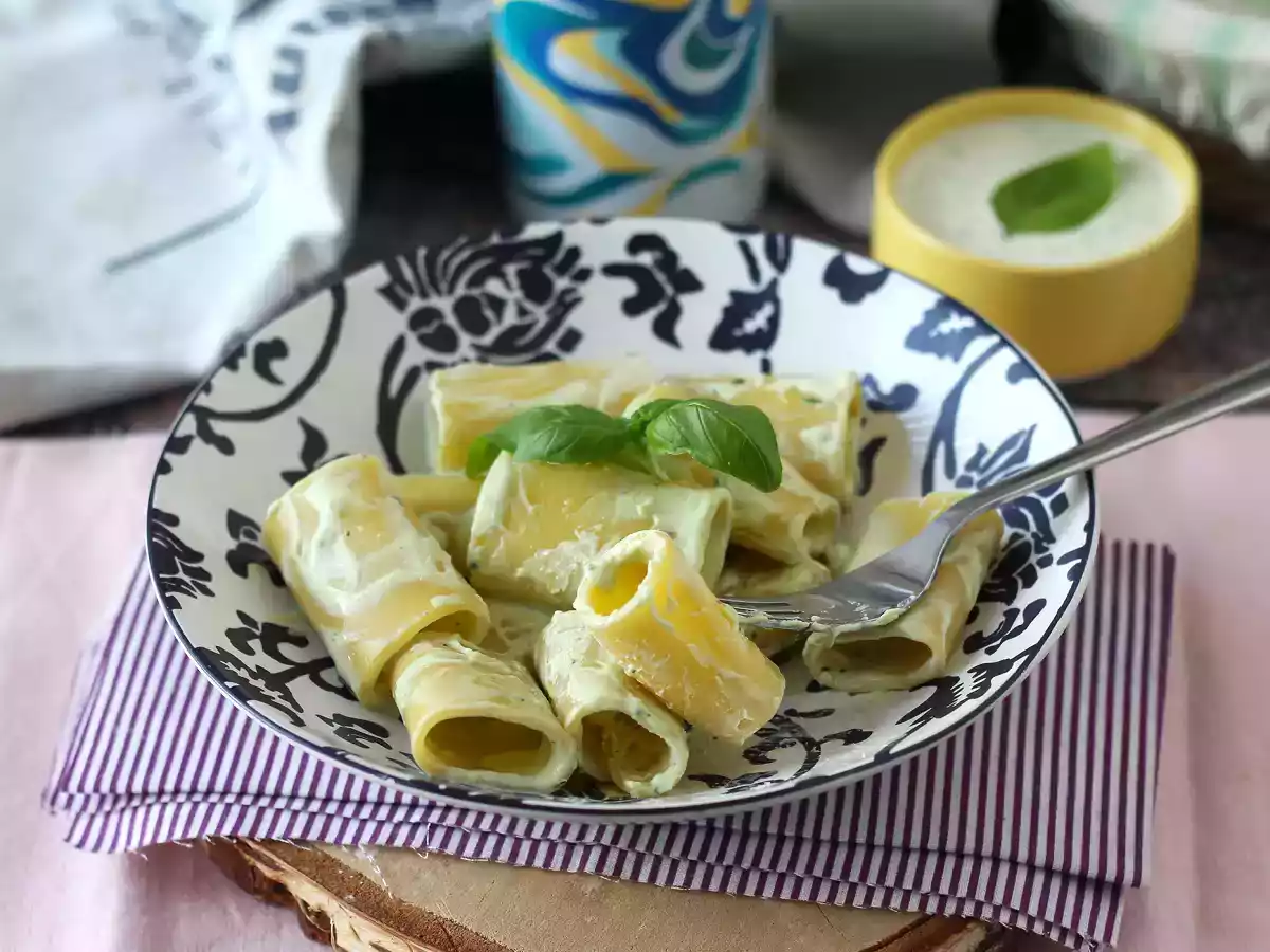 Paste cu cremă de ricotta și busuioc - poza 2