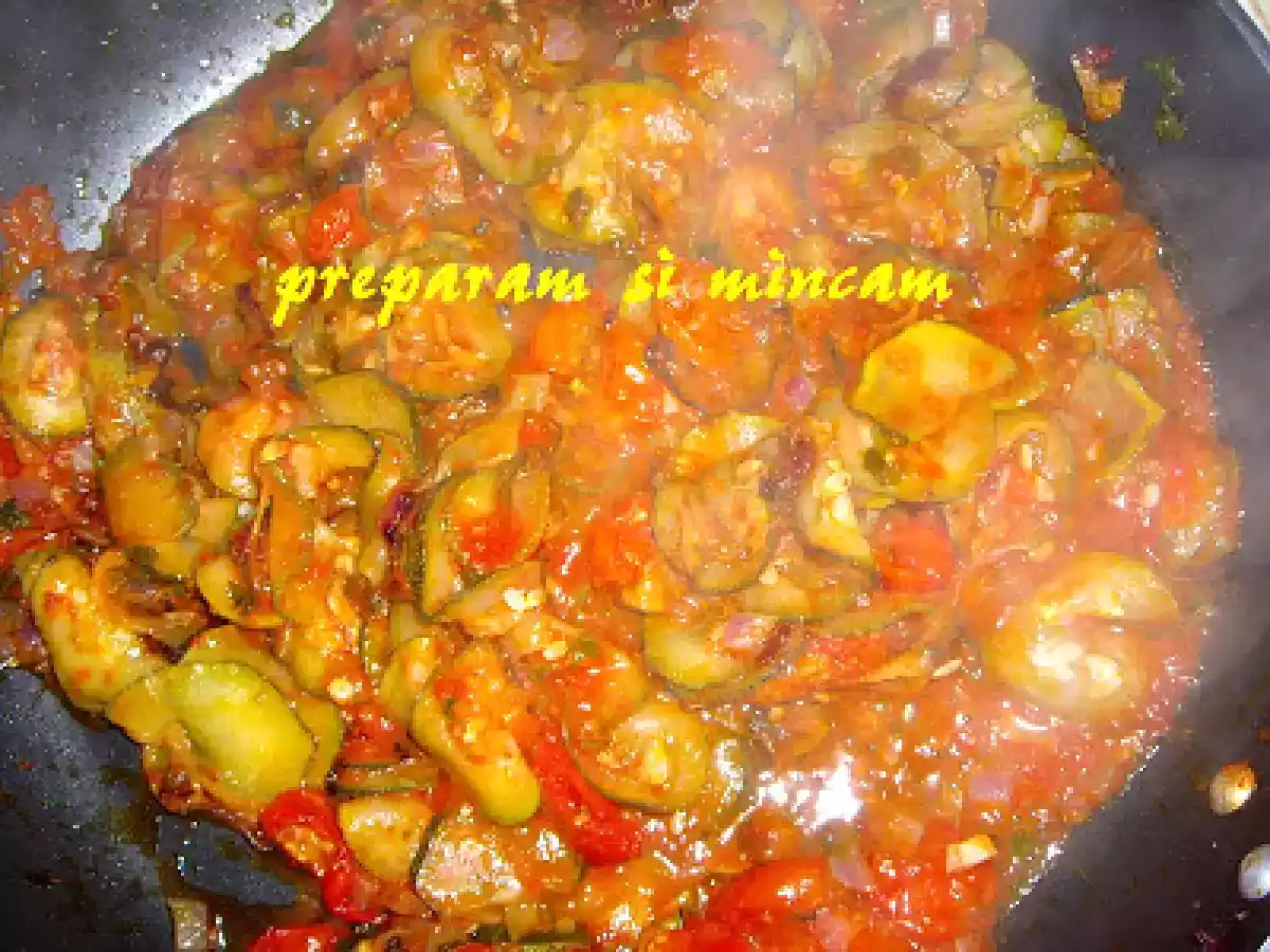 Paste cu dovlecei/Conchigliette con zucchine - poza 4