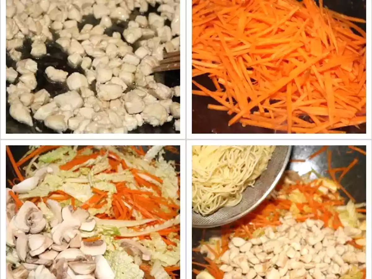 Paste cu legume si pui - in stil chinezesc - poza 2