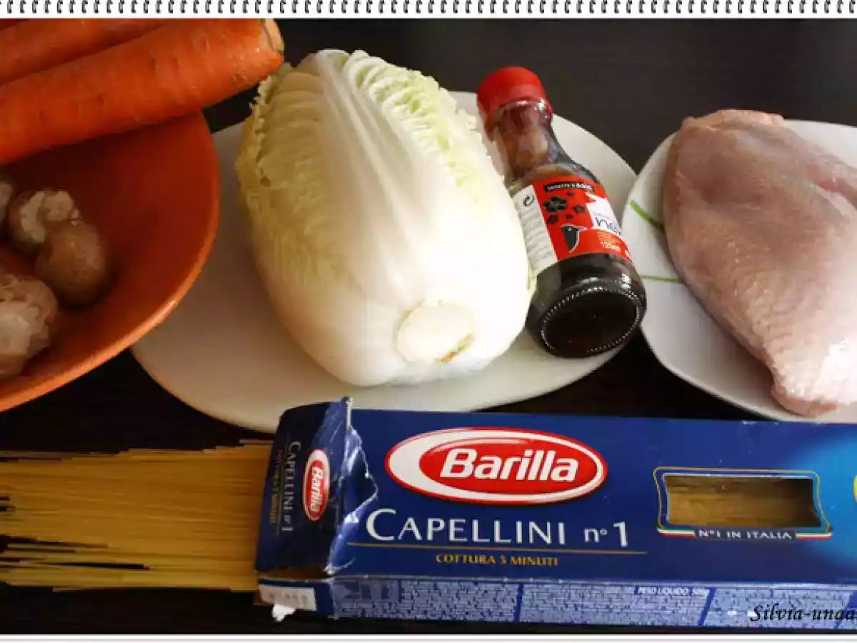 Paste cu legume si pui - in stil chinezesc - poza 3