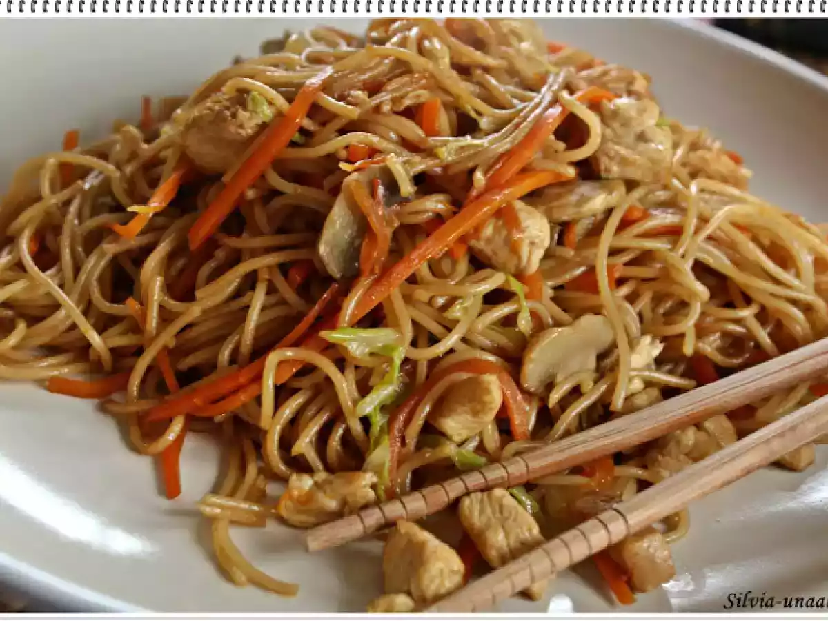 Paste cu legume si pui - in stil chinezesc - poza 4