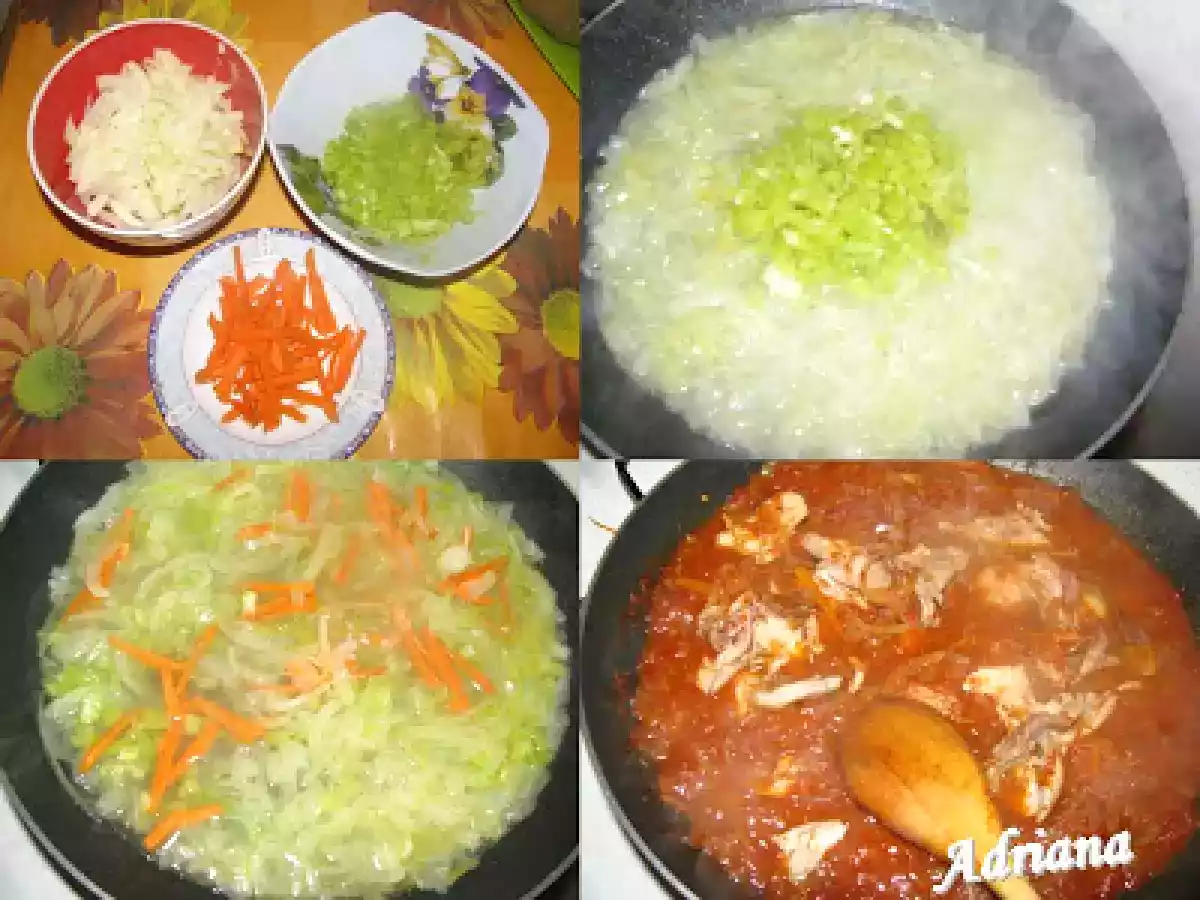 Paste cu pui si sos de rosii - poza 2