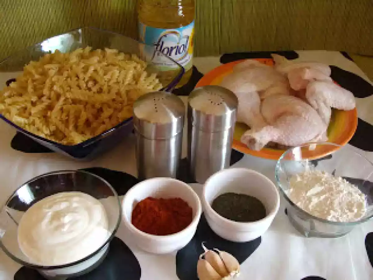 Paste cu sos alb de pui - poza 2