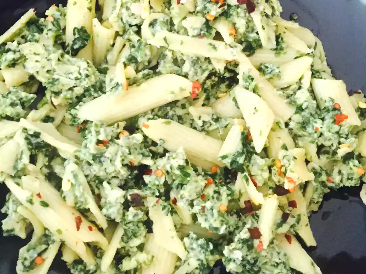 Paste cu spanac si parmesan