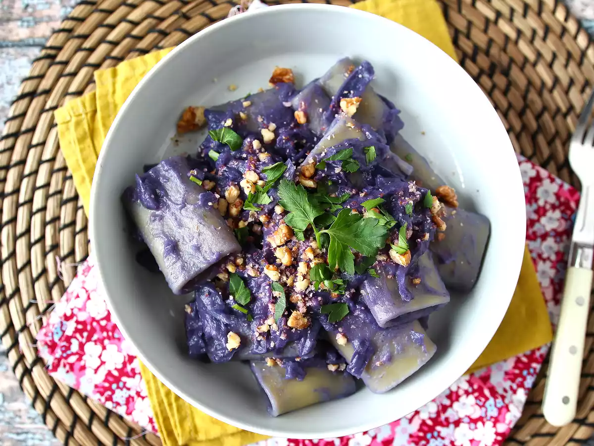 Paste cu varză roșie și nucă - poza 3