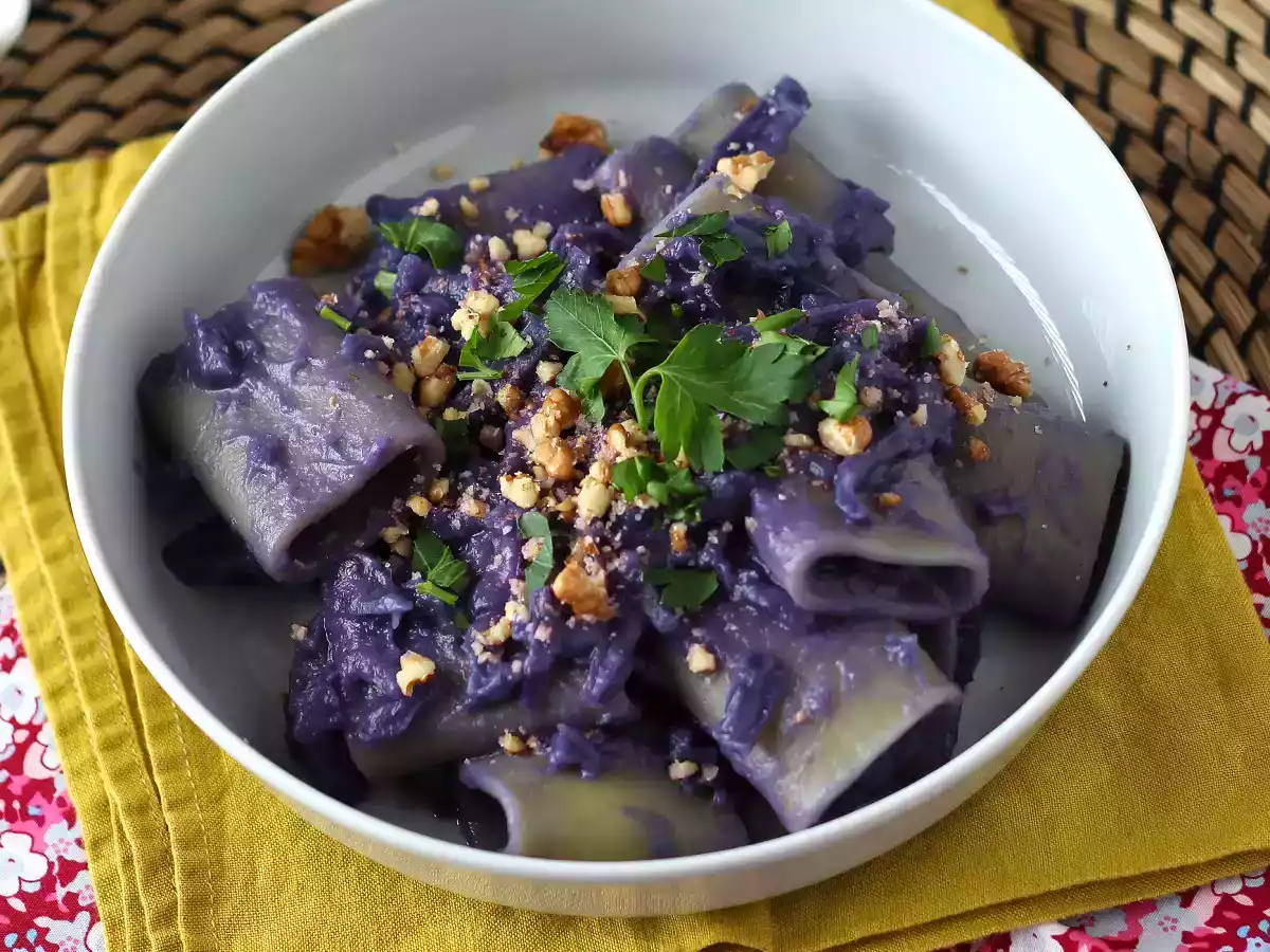 Paste cu varză roșie și nucă - poza 5