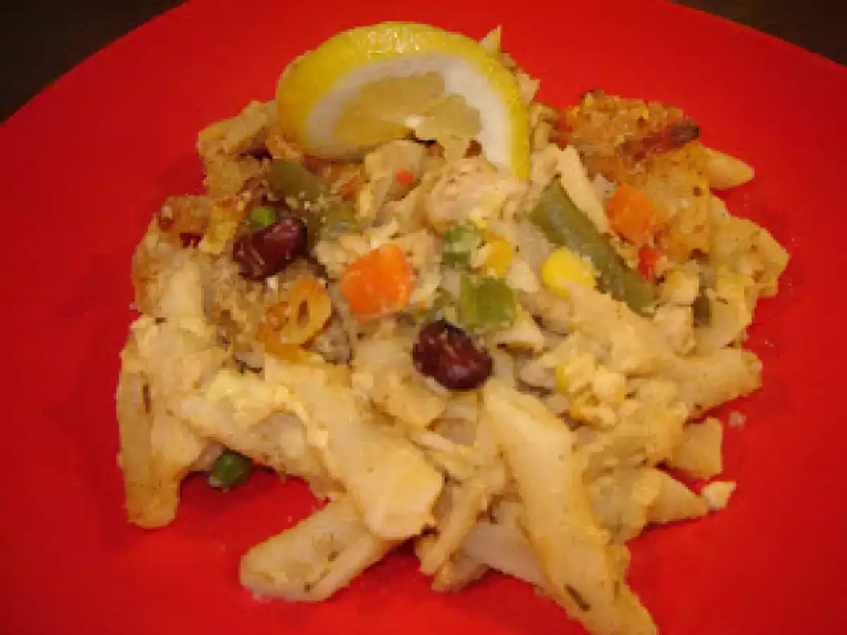 Paste la cuptor cu legume mexicane si piept de pui - poza 4