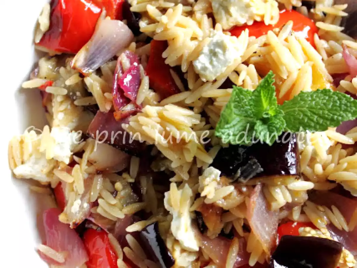 Paste orzo cu legume la cuptor