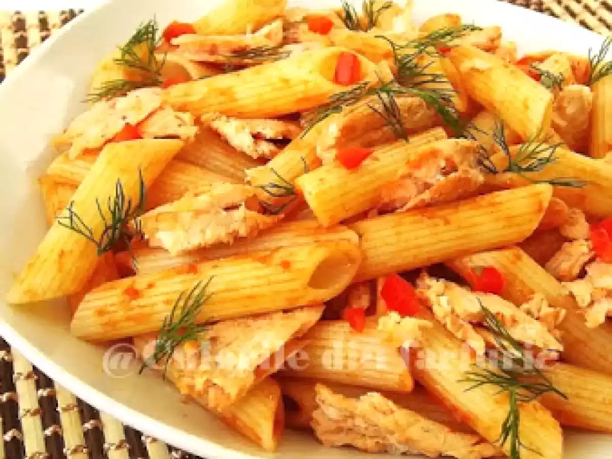 Paste penne cu somon