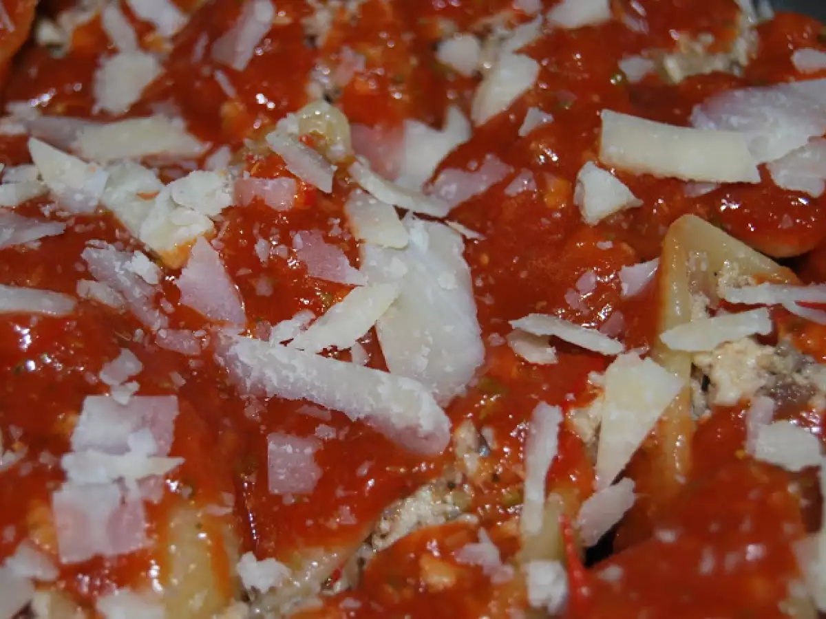 Paste scoici umplute cu pui si ciuperci - poza 4