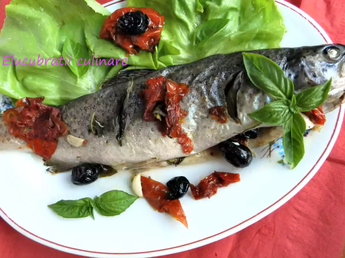 Păstrăv cu arome mediteraneene