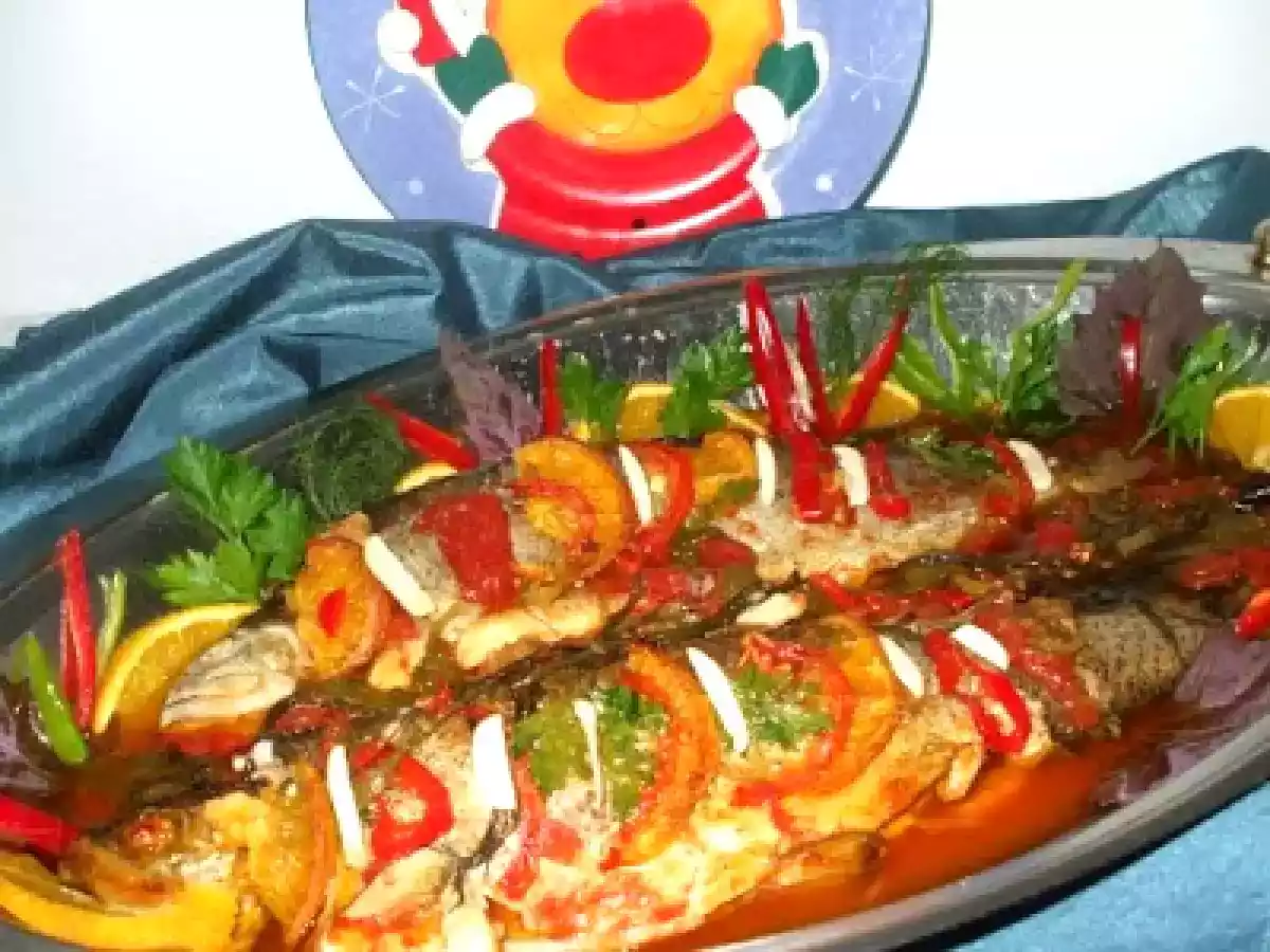 Pastrav cu portocale si sos picant - poza 4