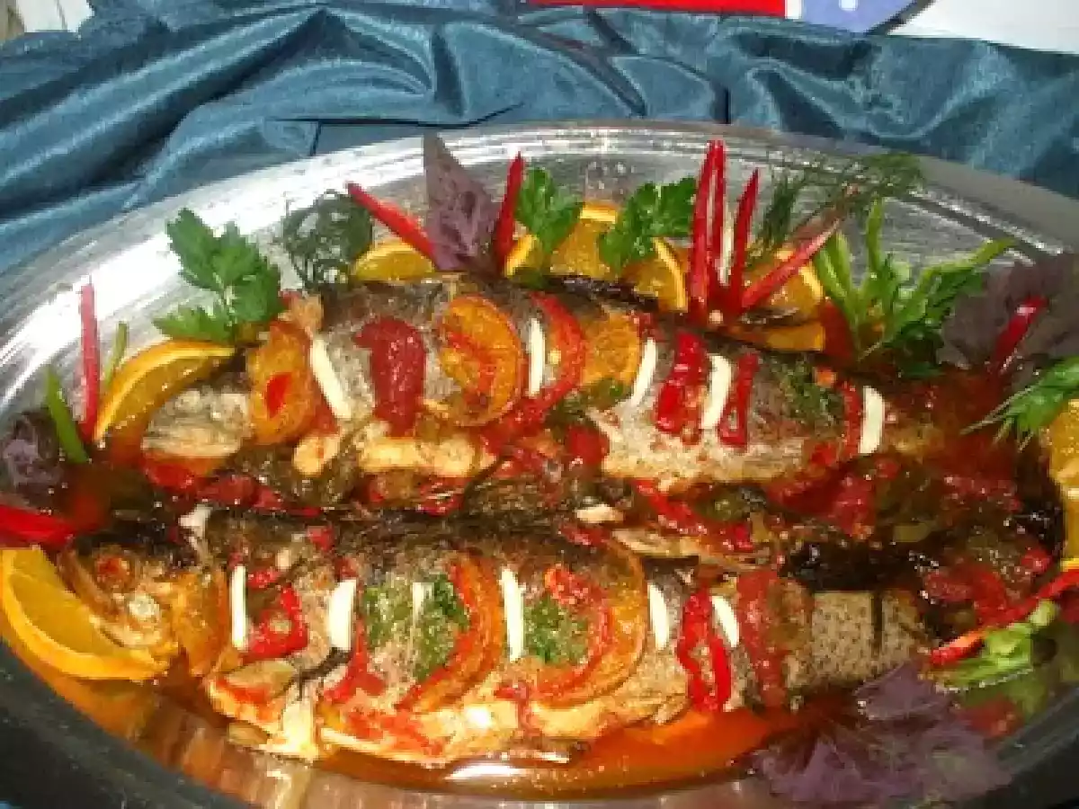 Pastrav cu portocale si sos picant - poza 5