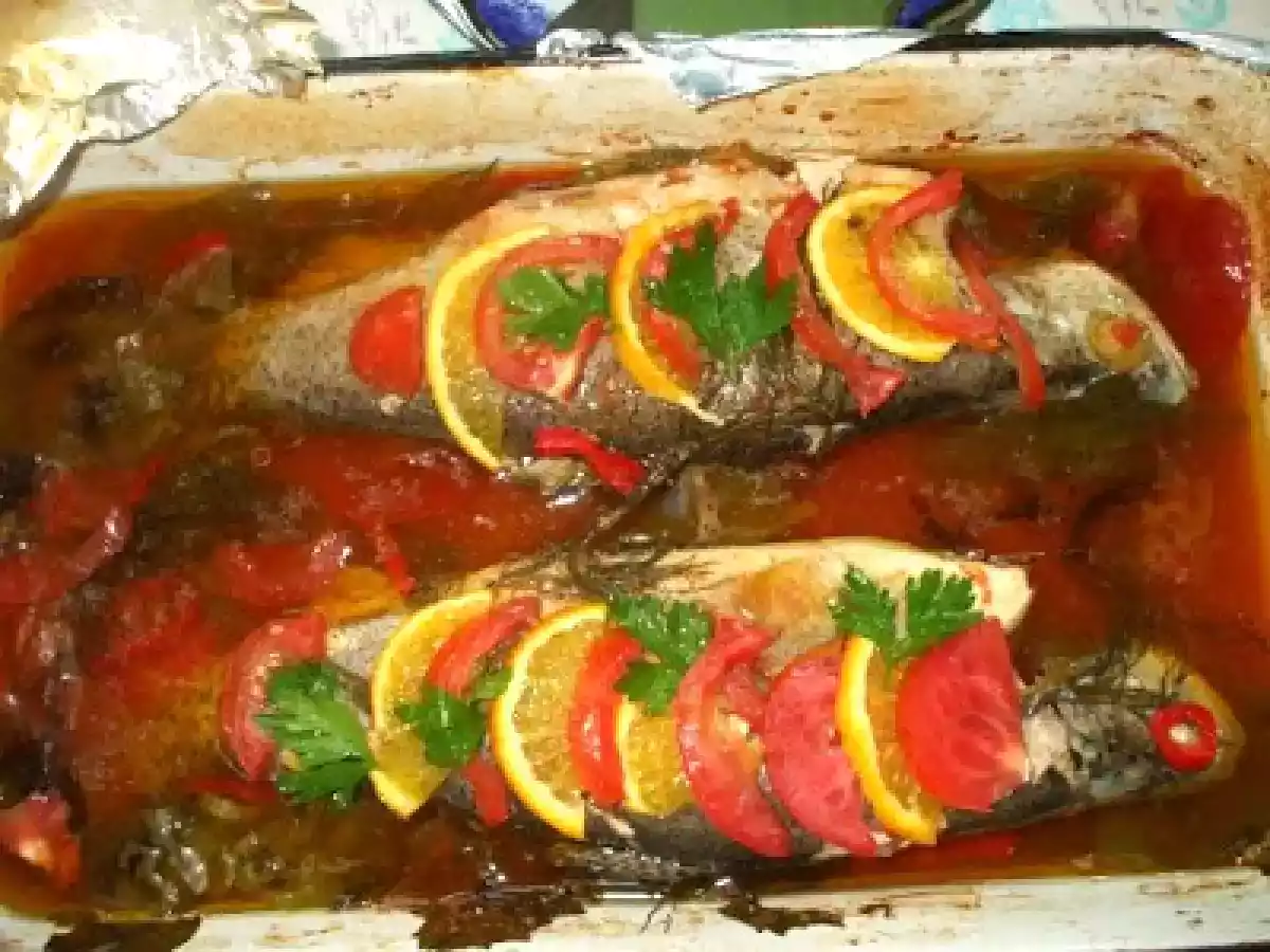 Pastrav cu portocale si sos picant - poza 7