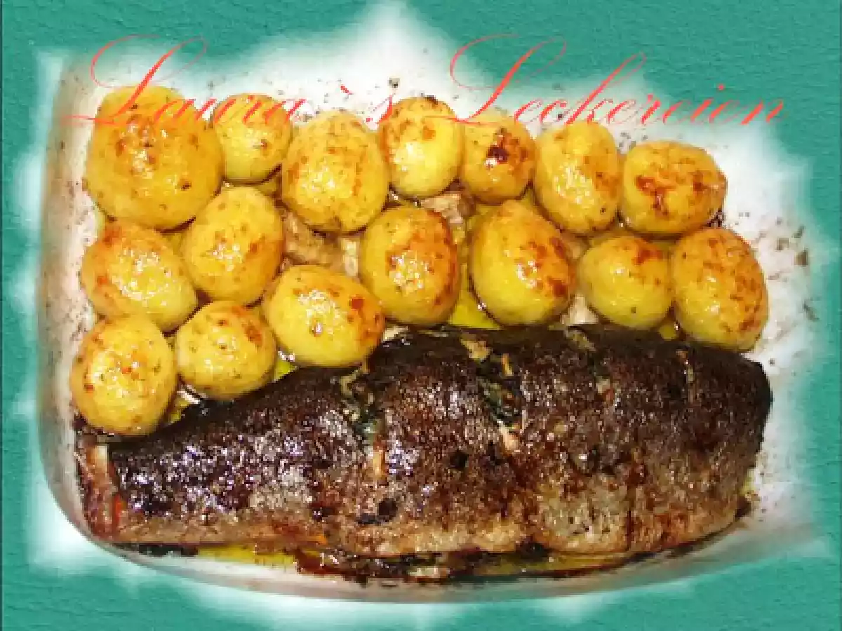 PASTRAV DE SOMON CU CARTOFI LA CUPTOR