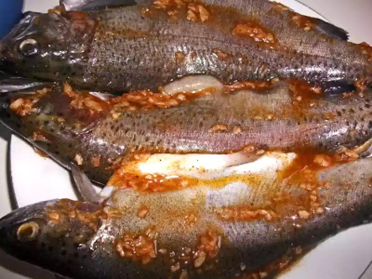 Pastrav in bacon - poza 3