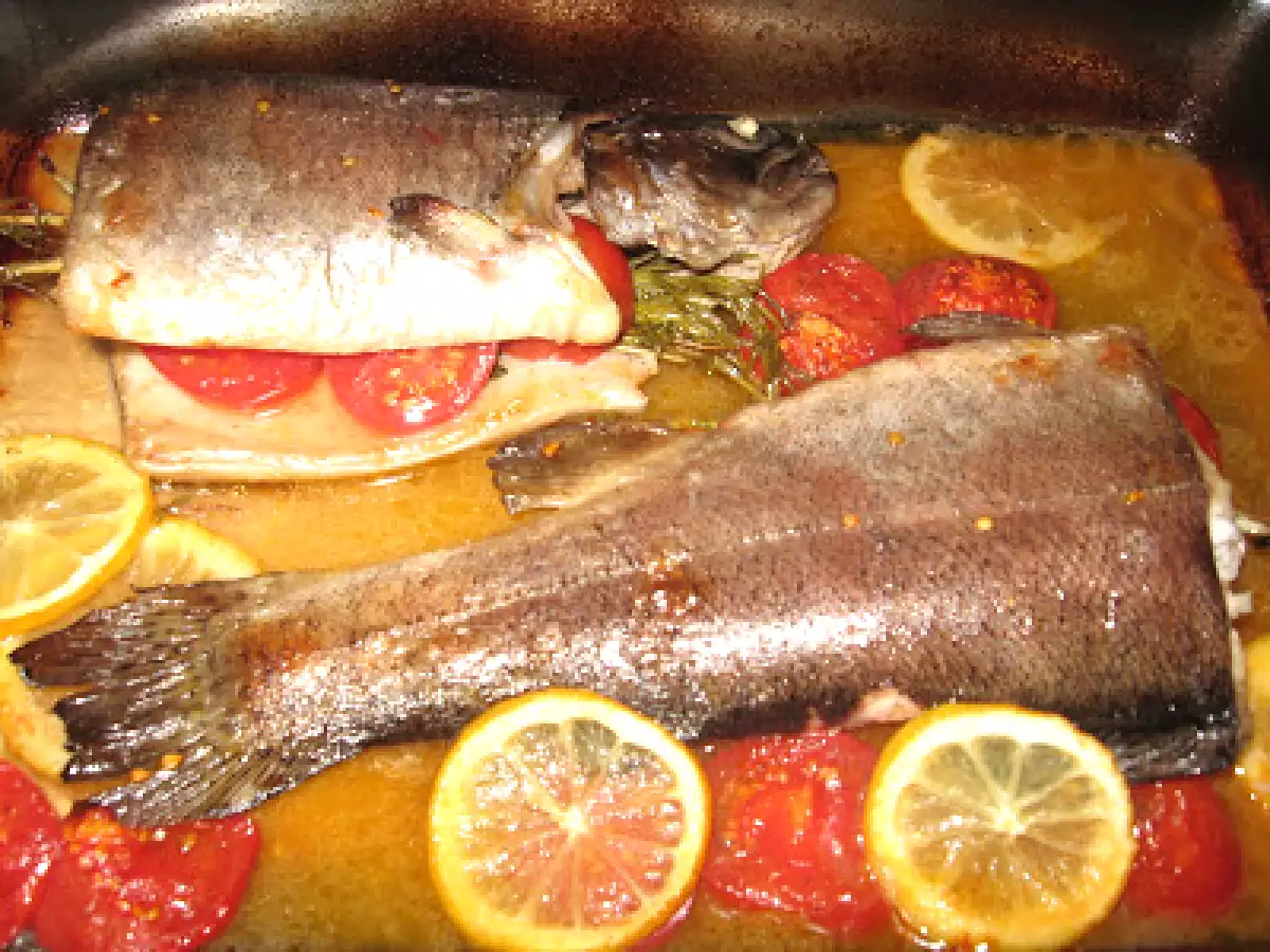 Pastrav la cuptor cu vin si ierburi aromate - poza 4