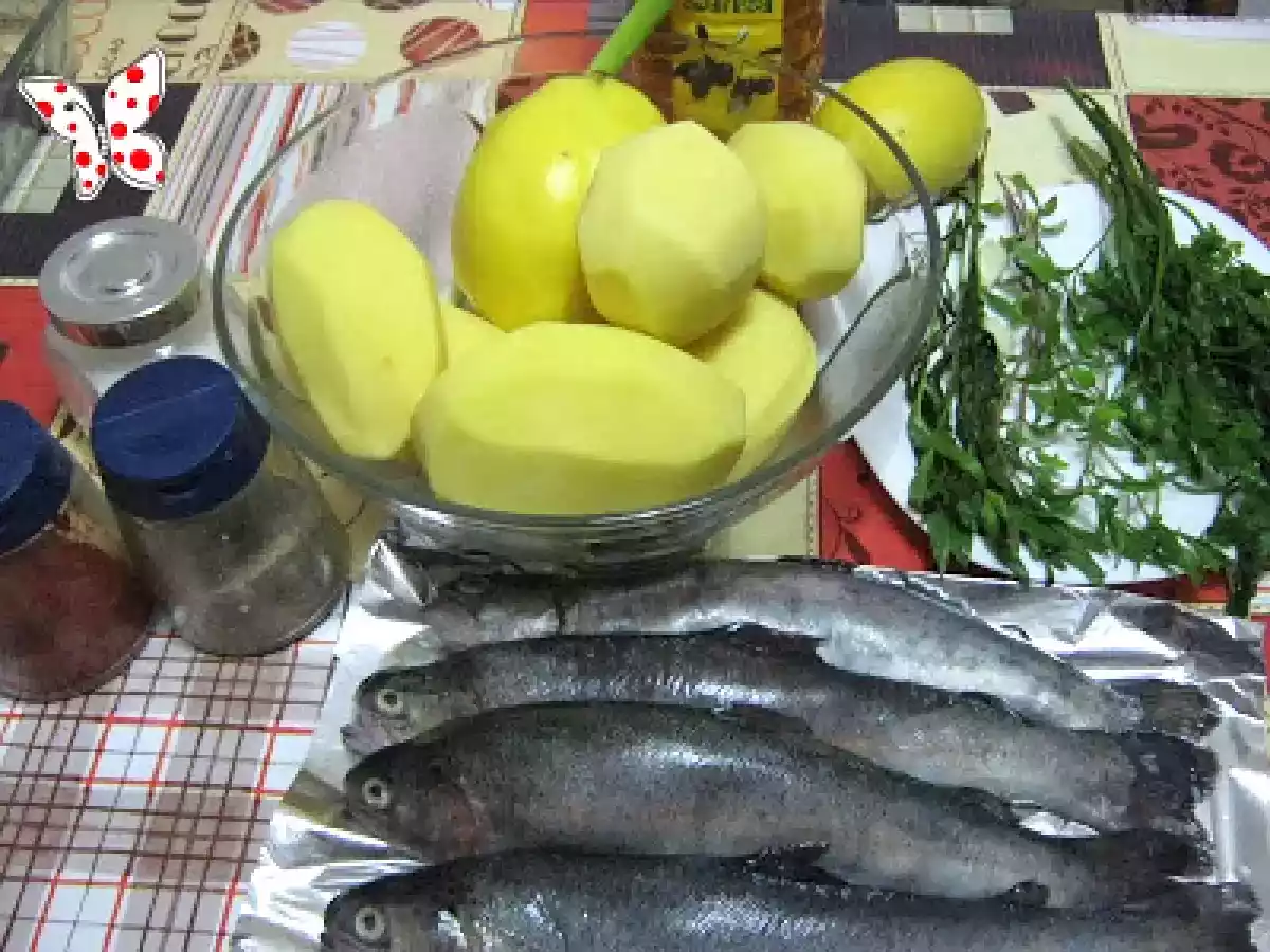 Pastravi cu gutuie si cartofi la cuptor - poza 2