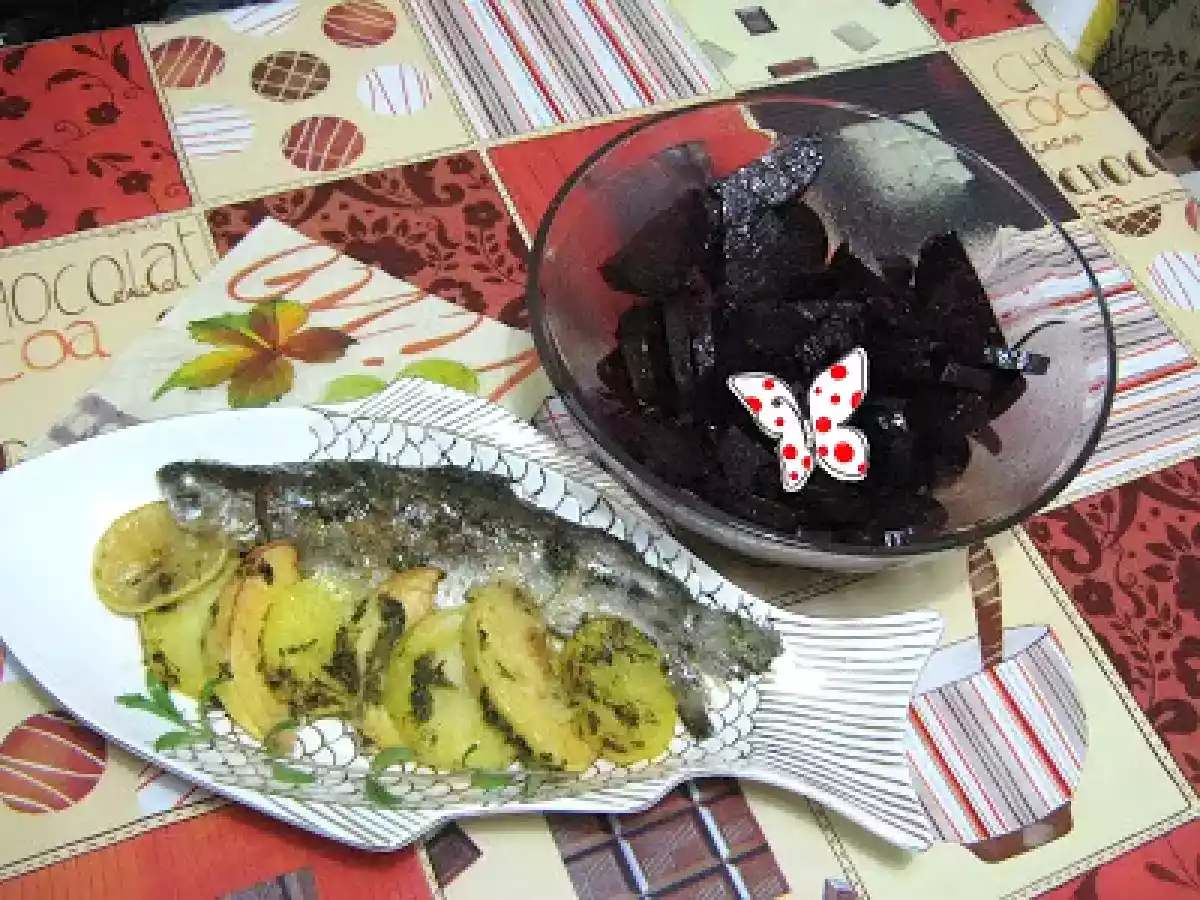 Pastravi cu gutuie si cartofi la cuptor - poza 13