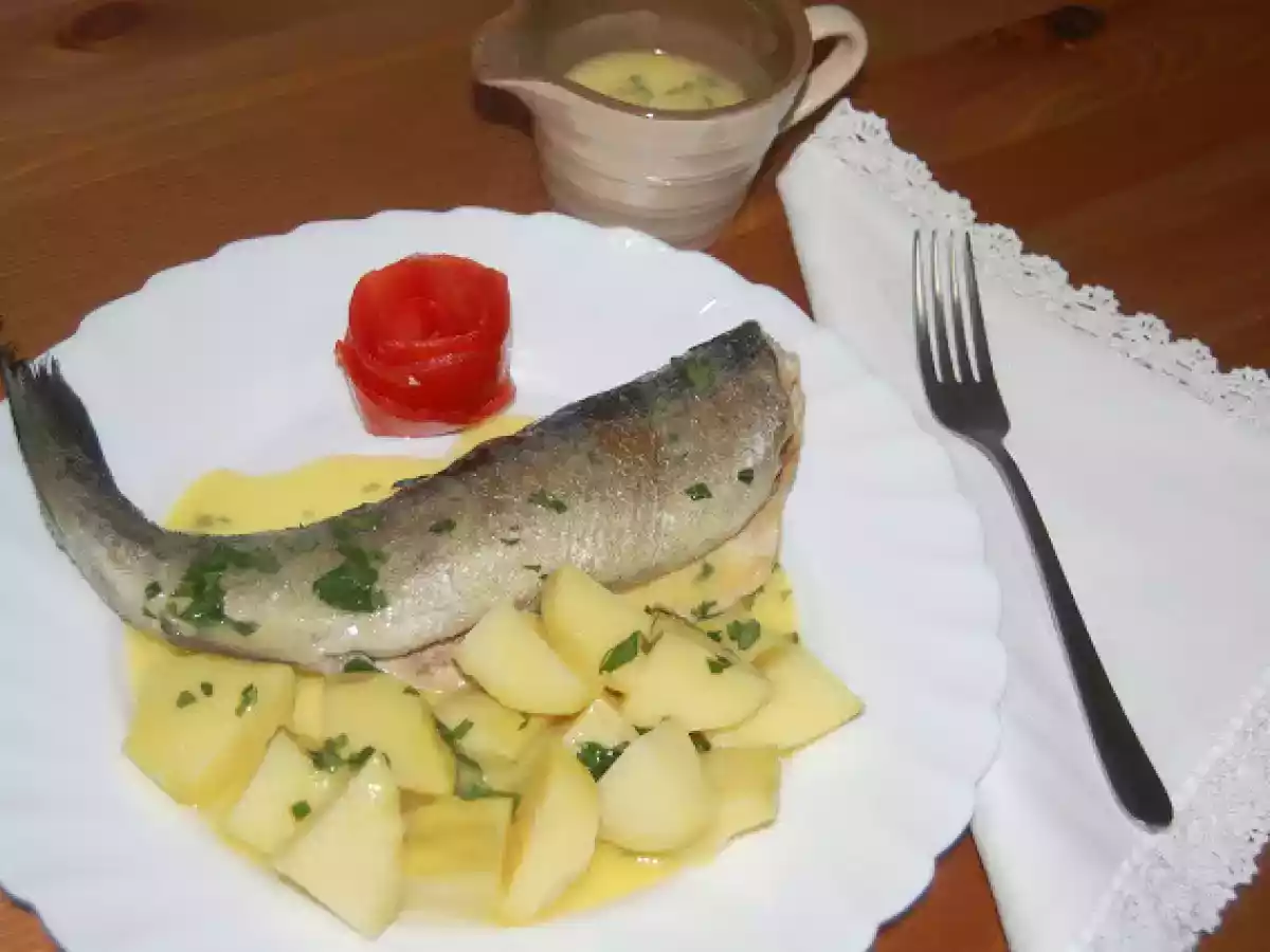 Pastravi rasol cu sos maitre d'hotel