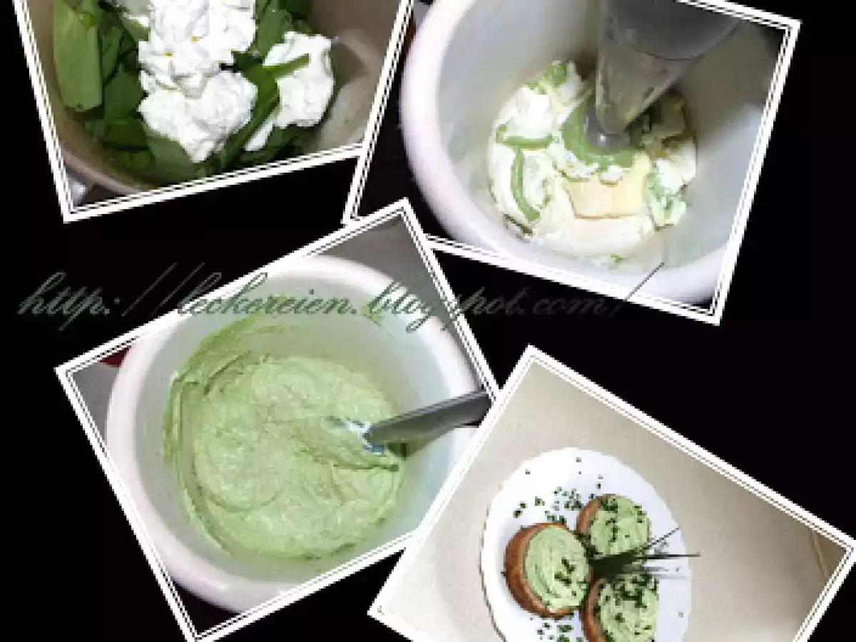 PATEU DIN BRINZA SI LEURDA ~I~(usturoi salbatc) - poza 2