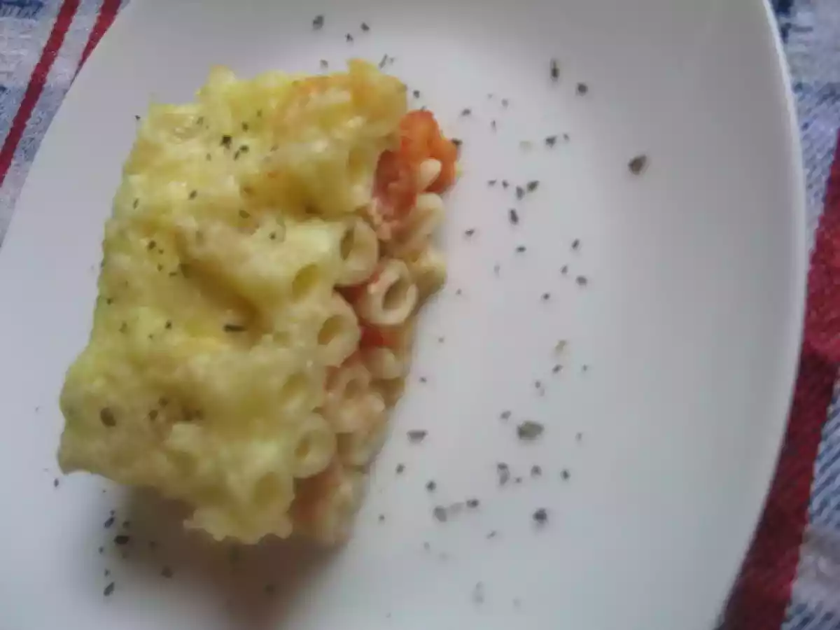 Penne cu dovlecel, rosii si cascaval la cuptor - poza 2