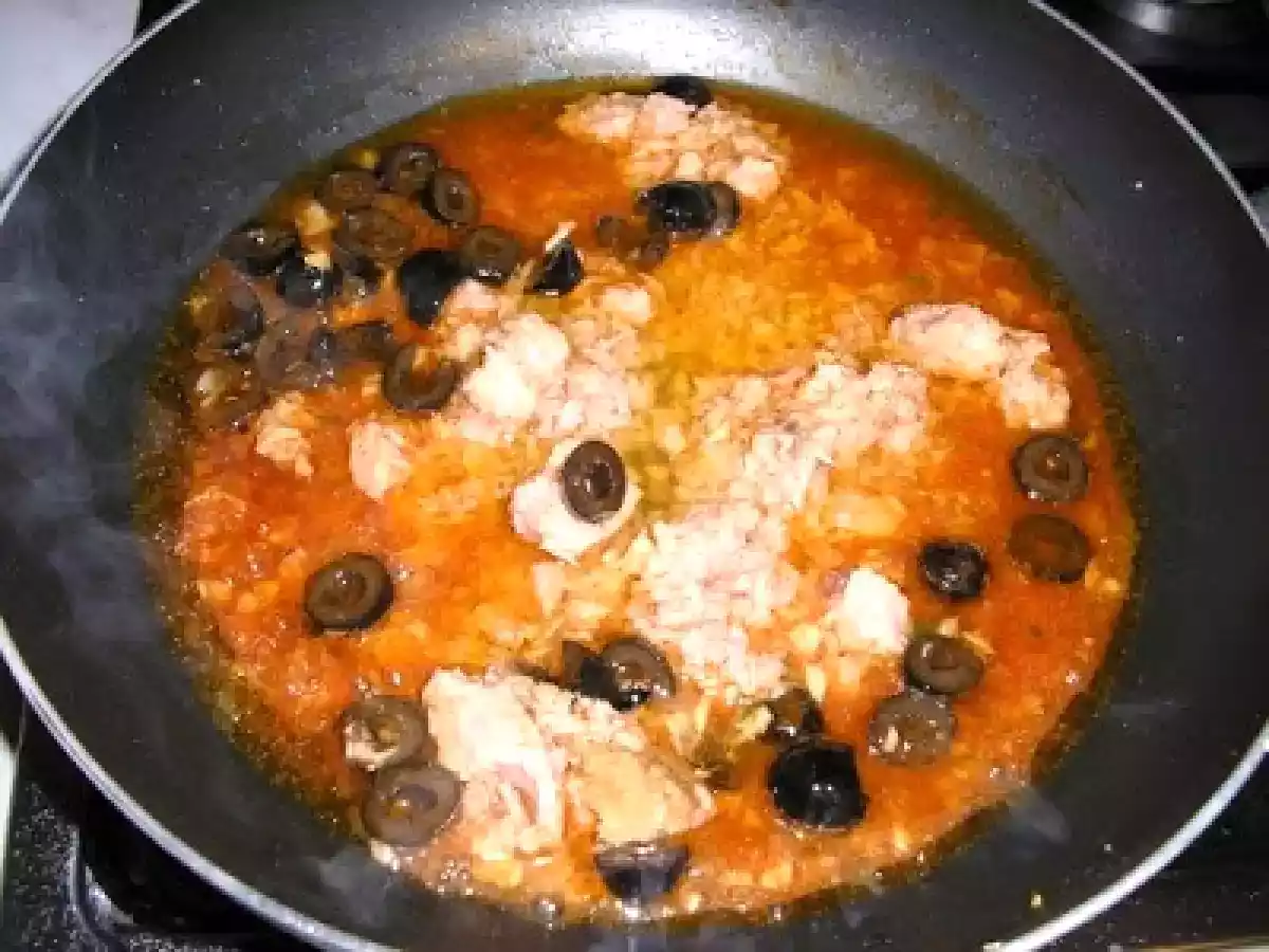 Penne cu ton si masline - poza 3