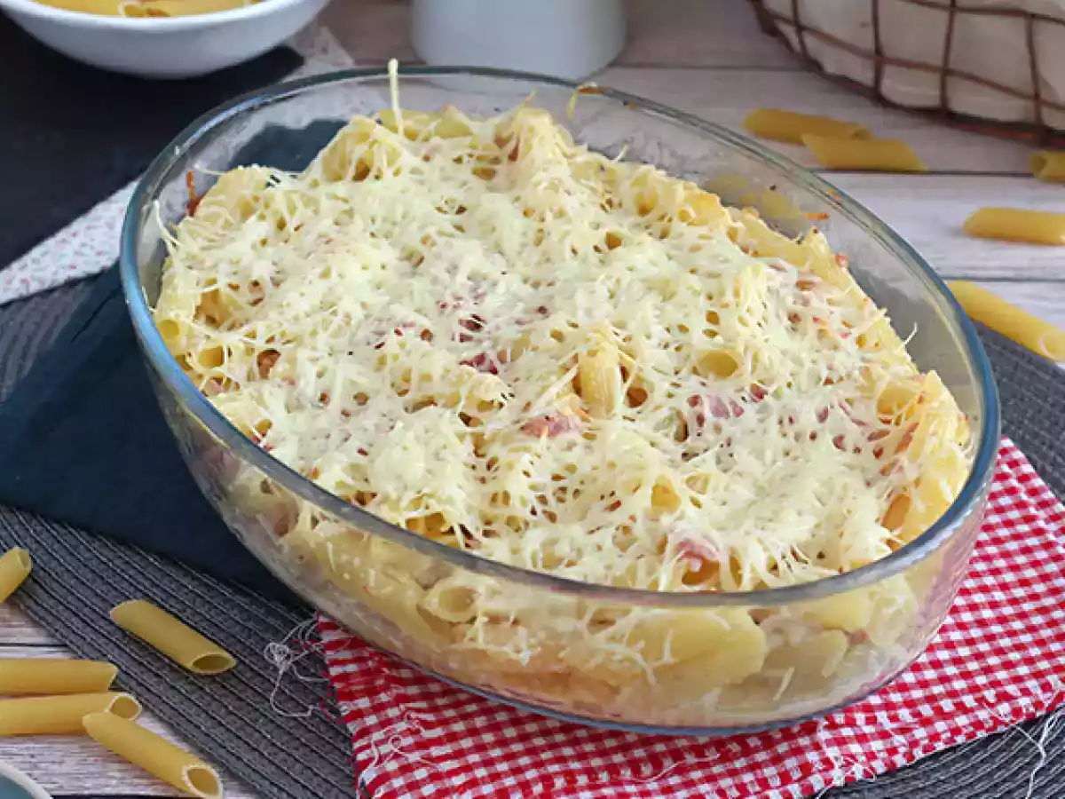 Penne gratinate