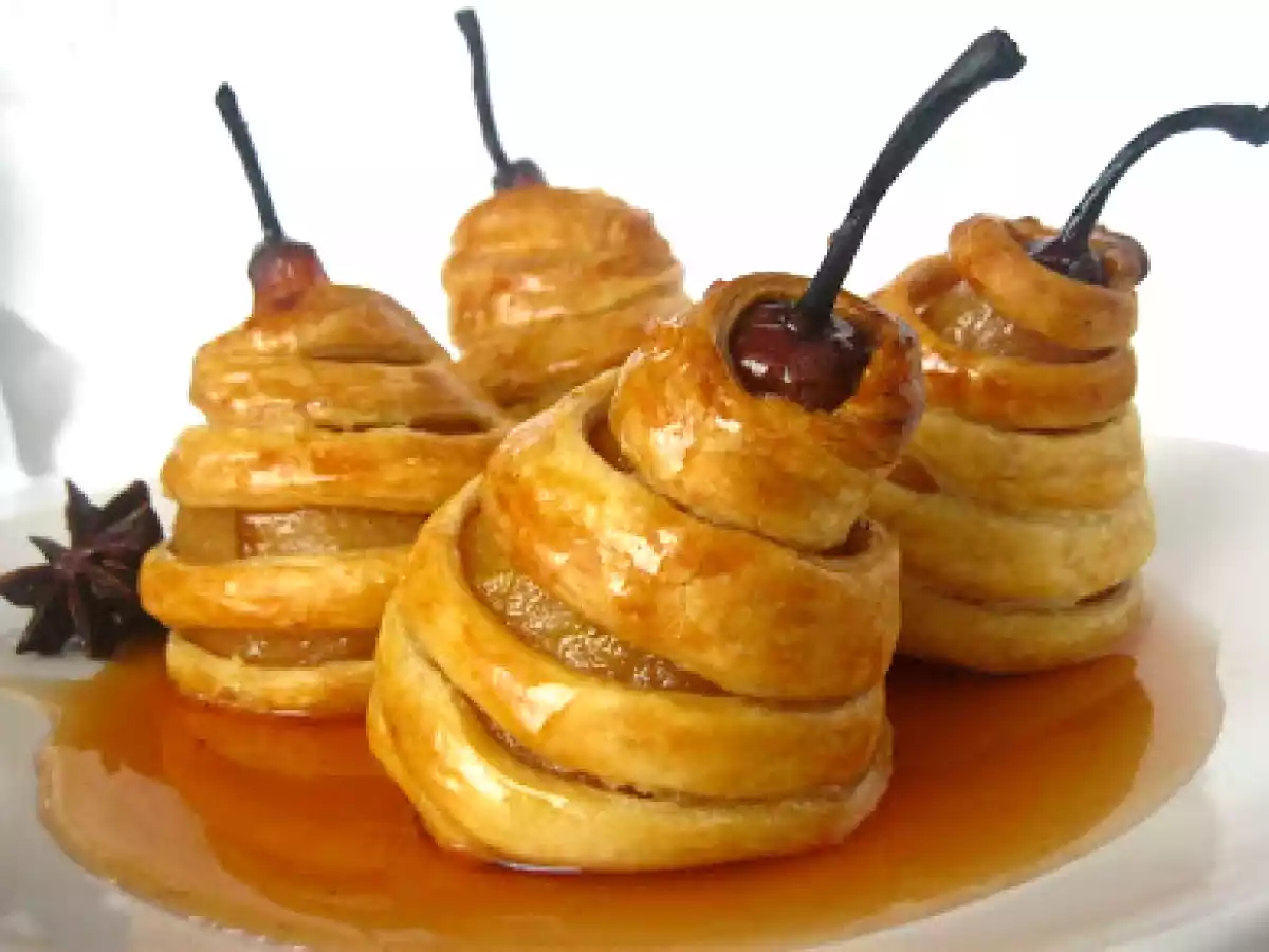 Pere in aluat de foietaj - poza 3