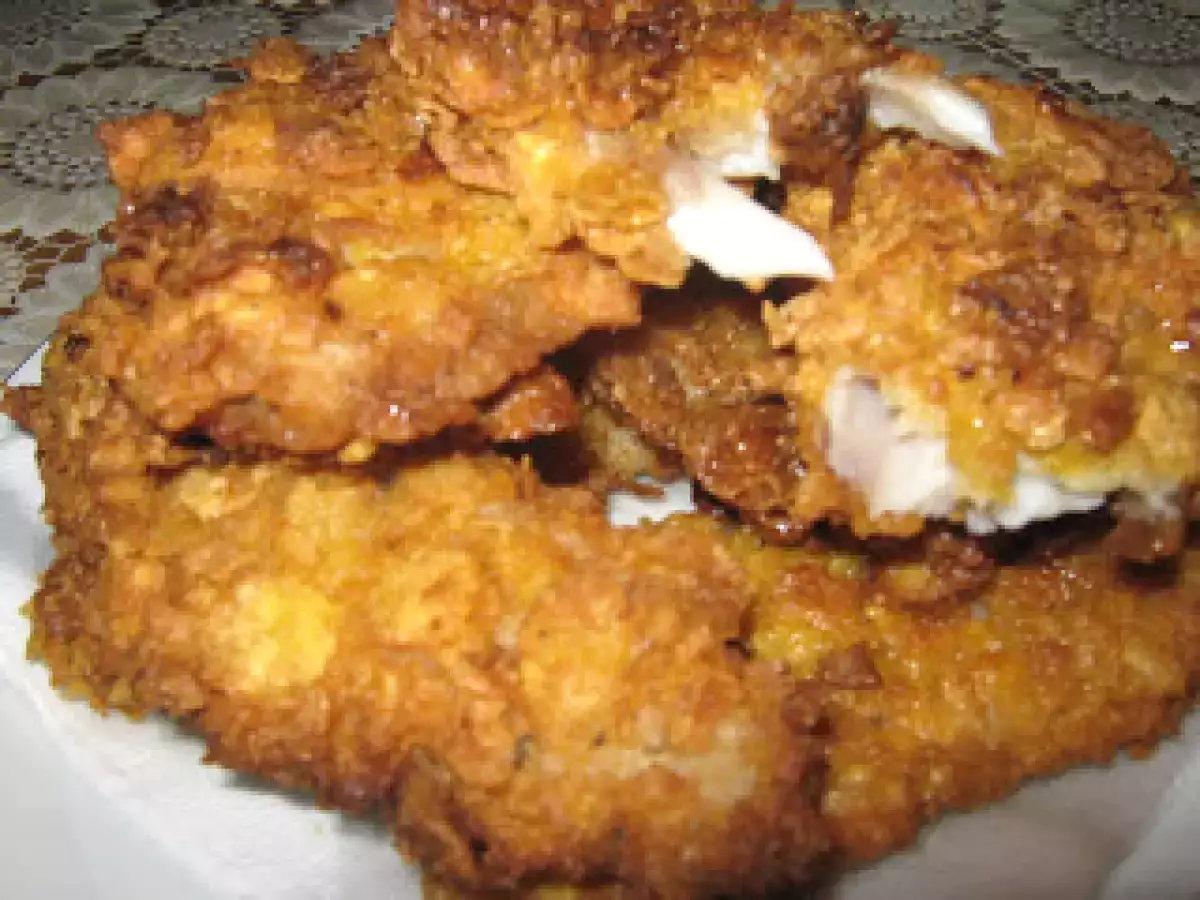 Peste crocant in fulgi de porumb - poza 2